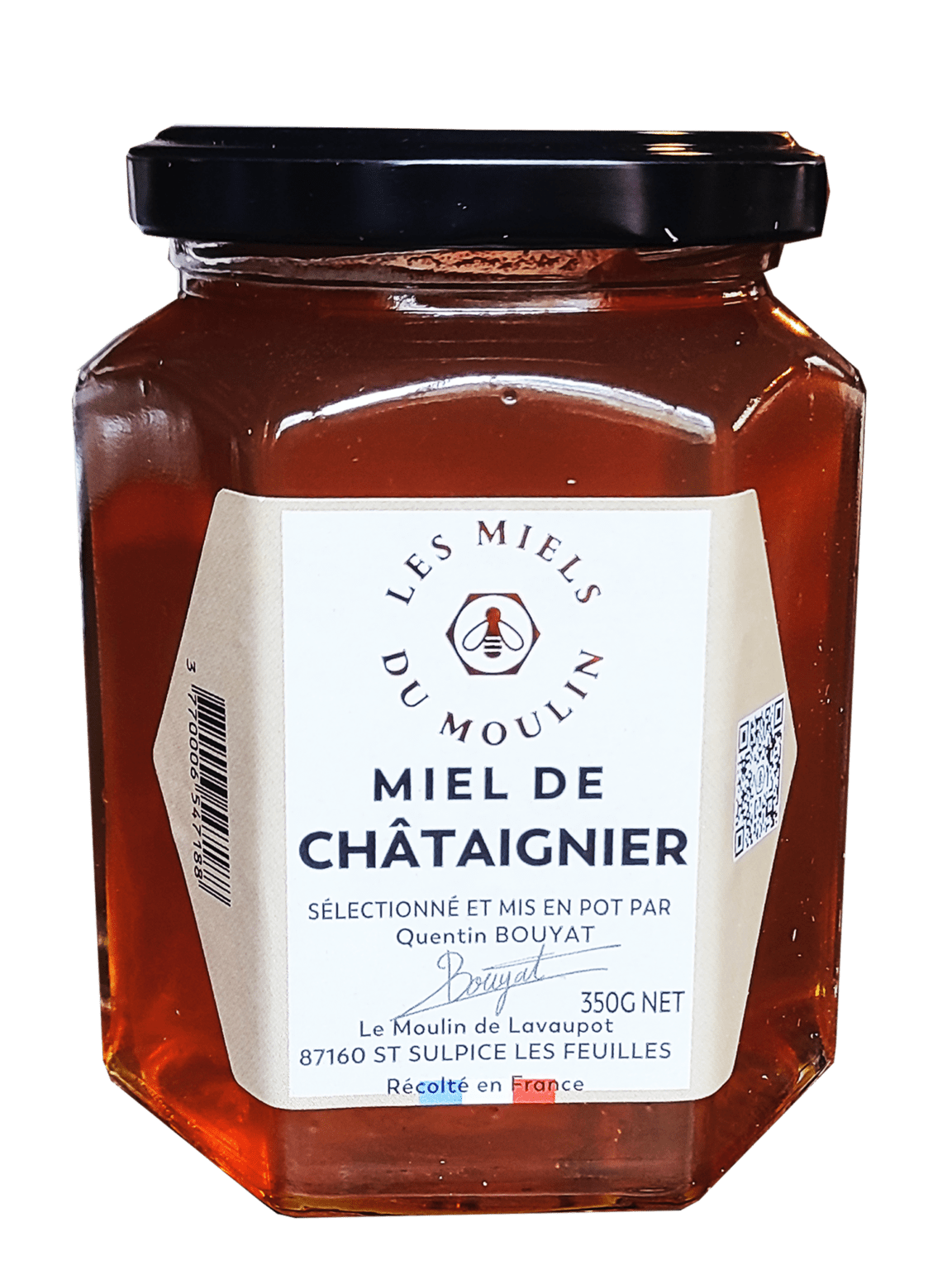 Miel de Châtaignier 350g Miel du Moulin